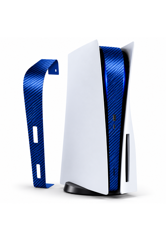 PlayStation 5 Mid Skin Carbon Blue