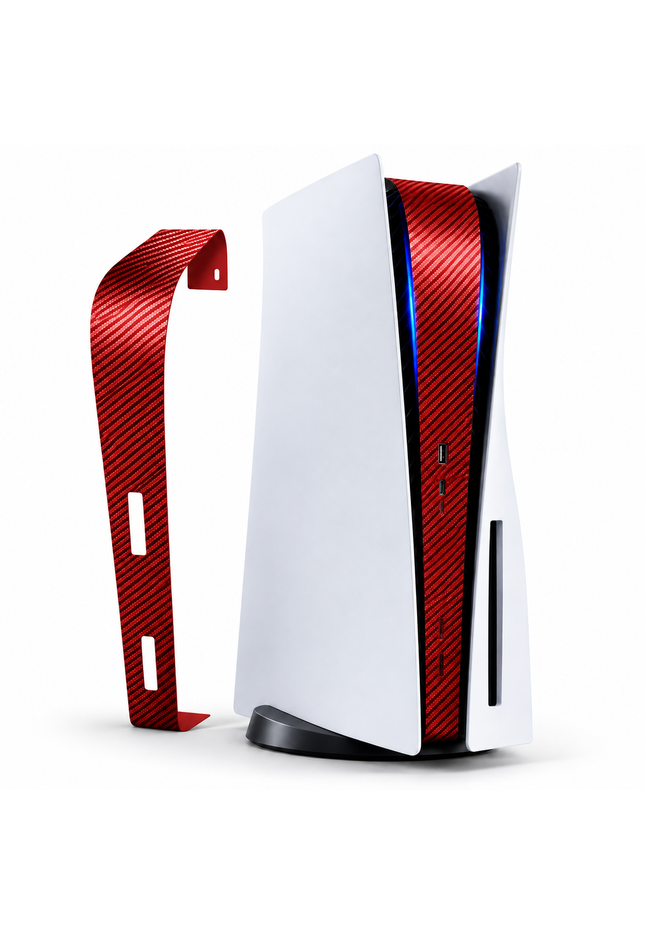 PlayStation 5 Mid Skin Carbon Red