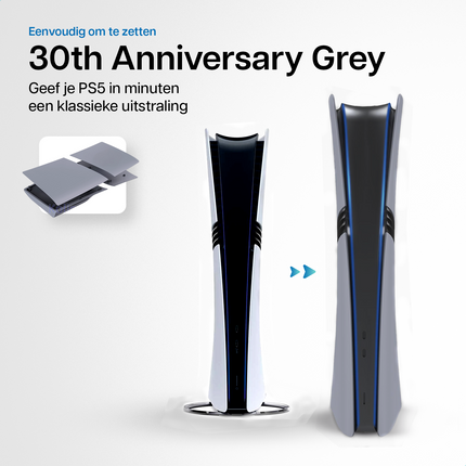 PlayStation 5 Pro Faceplates Digital Edition 30th Anniversary Grau