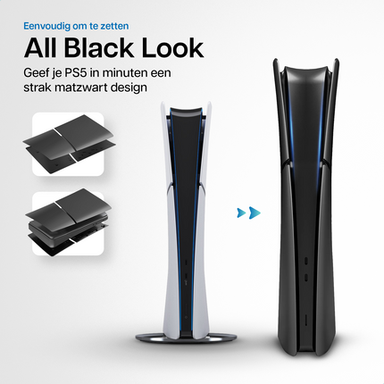 PlayStation 5 Slim Faceplates Digital Edition Schwarz 