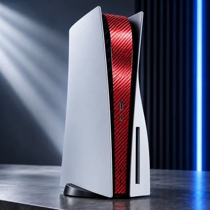 PlayStation 5 Mid Skin Carbon Rot