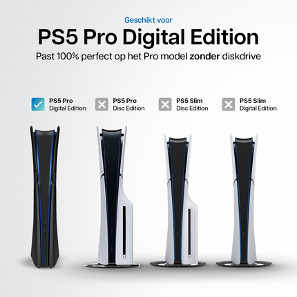 PlayStation 5 Pro Faceplates Digital Edition Black
