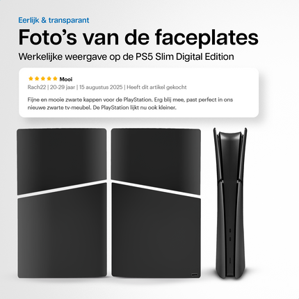 PlayStation 5 Slim Faceplates Digital Edition Schwarz 