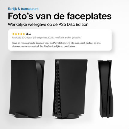 PlayStation 5 Faceplates Disc Edition Black